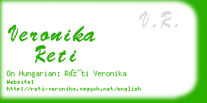 veronika reti business card